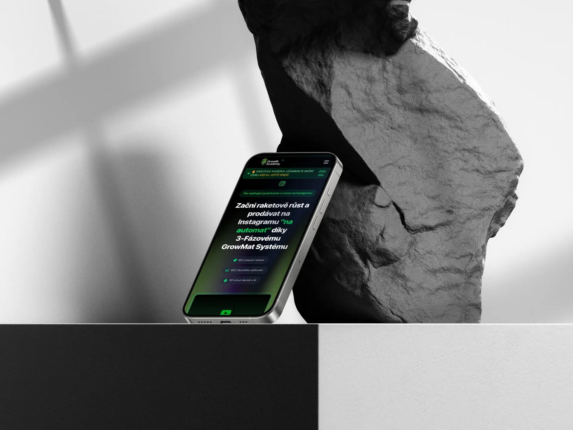 Growmat Academy - Case study webového projektu od Appitect