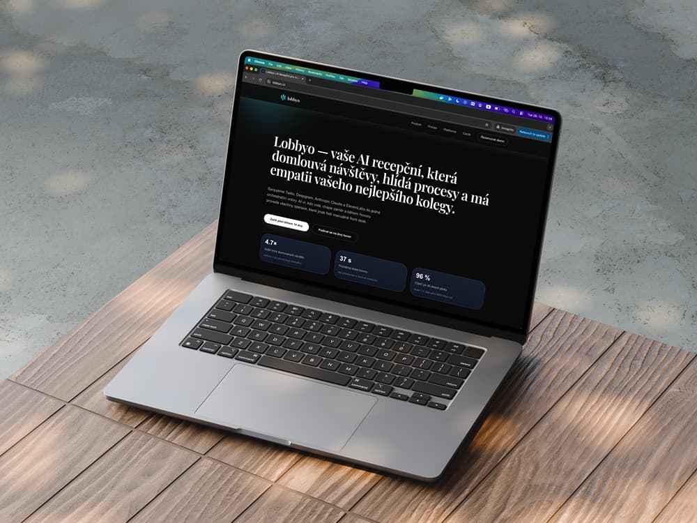 Lobbyo - vaše AI recepční - Case study webového projektu od Appitect