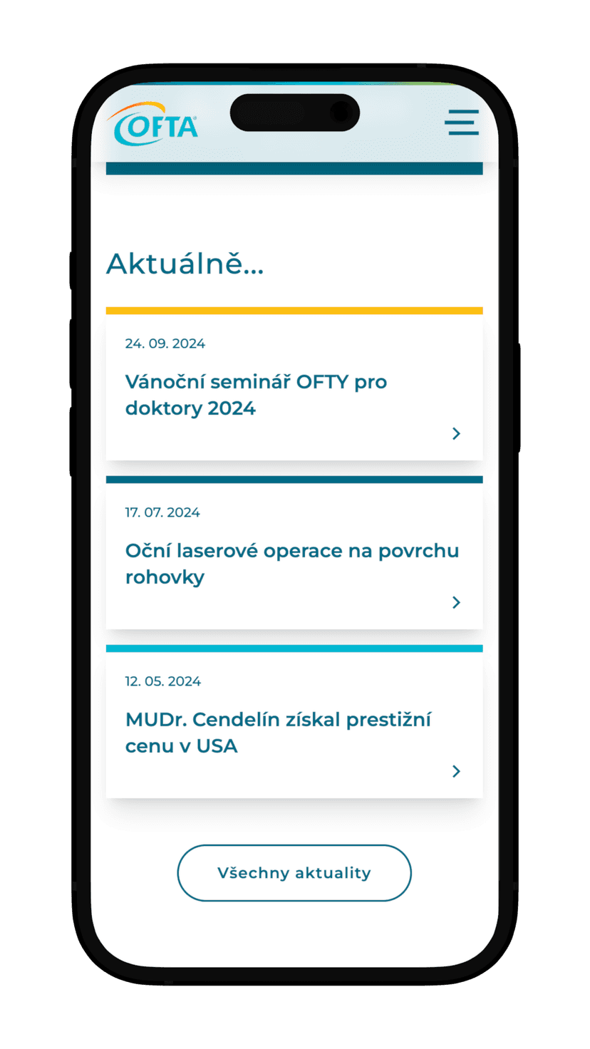 Mobilní webová aplikace - Optimalizace pro smartphone
